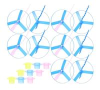 VICASKY 10pcs Pull String Flying Disc for Outdoor Play, Colorful Flying Saucer Set, Fun ’s Pull String for Boys and Random Color Random Style
