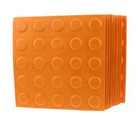 VICASKY 10pcs PVC Blind Brick Floor Tiles Non-Slip Tactile Paving Bricks for Sidewalk Covering High Contrast Visual Guidance Weatherproof Safe Walking Path Replacement