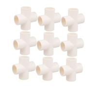 VICASKY 10pcs PVC Hose Connector Pipe Joint Fittings Durable Water Connectors for Efficient Plumbing Smooth Flow and Versatile Use Residential and Commercial Applications