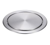 VICASKY 10pcs Recessed Trash Can Lid Stainless Steel Flush Flap Cover for Kitchen Bathroom Space Saving Design Auto Silent Closing Suitable for Home Restaurant and Hotel Use