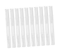 VICASKY 10pcs Refillable Nail Cuticle Oil Pens Transparent Twist Tubes with Brush Tip for Precise Application DIY Nail Care Essential Oils Holder for Travel and Daily Use