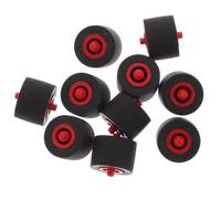 VICASKY 10pcs Replacement Cassette Deck Pinch Rollers Made of Sturdy Rubber and Plastic, Convenient for Recorder and Radio Tape Player Repair, Compact and Portable Design