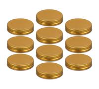 VICASKY 10pcs Reusable Iron Jar Lids with Good Sealing and Workmanship Sturdy Replacement Covers for Mason Jars and Mushroom for Storing Coffee and Cookies