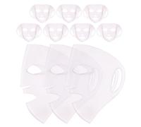 VICASKY 10pcs Reusable Silicone Face Mask Covers for Skin Care Stretchable Sheet Mask Wrap to Prevent Evaporation for Home Spa Salon Use