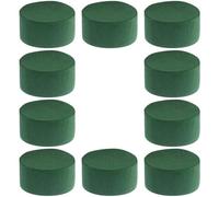 VICASKY 10PCS Round Floral Foam Blocks, Planters Polystyrene Blocks Arrangement Florist Mud Strong Water Absorption Mud Floral Arrangement Supplies