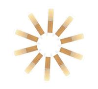 VICASKY 10pcs Saxophone Reeds Wooden Soprano Sax Accessories Cushions in Reeds for Beginners