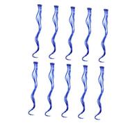 VICASKY 10pcs Seamless Curly Wavy Clip In Hair Extensions Long Colored Synthetic Hairpieces for Durable Glamorous Looks High Temperature Easy to Attach Reusable for Women