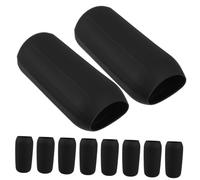 VICASKY 10pcs Silicone Elastic Sleeves Leakproof Bottle Caps for Travel Toiletries Essential Oils Shampoo Conditioner Must-have for Cruise Luggage