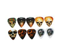 VICASKY 10pcs Skull Guitar Picks Punk Style Acoustic Plectrums for Musicians Smooth Edges for Comfort and Flexibility for Halloween and Everyday Use