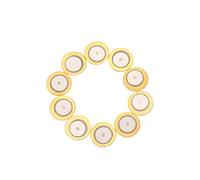 VICASKY 10pcs Small Copper Piezo Pickup Clip Guitar Pickup for Acoustic Instruments