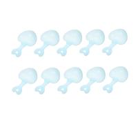 VICASKY 10Pcs Small Pet Food Scoop Durable Hamster Food Spoon for Easy Feeding Light Blue for Hamsters and Small Animals