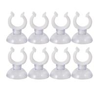 VICASKY 10pcs Strong Suction Cup Clips for Fish Tank Hose with Pvc Material and Easy to Disassemble Design, Suitable for Small Hook and Wire Fixed Applications, 16x30 Sucker Size