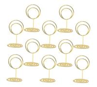 VICASKY 10pcs Table Number Holders with Photo Clip Stand Versatile Memo and Place Card Clip Stands for Menus Photos and Business Cards Modern Elegant Design for Weddings and Events