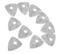VICASKY 10pcs Wool Felt Guitar Picks Soft Plectrums for Acoustic Electric Bass and Ukulele Comfortable Grip and Durable Material Grey