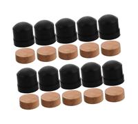 VICASKY 10Sets Trombone Water Key Cork Pad Durable Rubber End Bumper for Wind Instruments Accessories Noise Reduction and Secure Grip for Trombone Repair and Replacement
