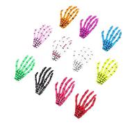 VICASKY 11pcs Skeleton Hand Bone Shape Hair Clip Creative Halloween Adult Women Accessories for Parties