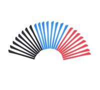 VICASKY 12 Pairs Silicone Eyeglass Temple Sleeves Non Slip Grips for Enhanced Easy to Clean Black Blue Red for Various Eyewear Styles