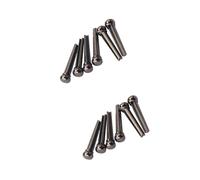 VICASKY 12 Pcs Acoustic Guitar Brass Bridge Inlaid Abalone Dot Guitar Bridge Pins Replacement Part Spare Parts