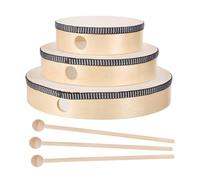 VICASKY 12 pcs Hand Drum Set Frame Percussion Instruments for Musical Educational for Boys