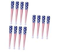 VICASKY 12 pcs Inflatable Baseball Bats PVC Party Inflatables Easy to Inflate July Independence Day Decorations Fun Outdoor Sports for Adults