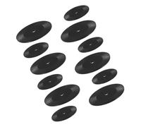 VICASKY 12 Pcs Miniature Vinyl Record Models for Dollhouse Scene Decor Tiny Music Room Furniture Cozy Home Decoration Portable Miniature Furniture Unique Blank Record Wall Decor