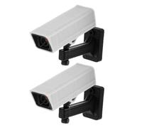 VICASKY 12 Scale Miniature Dollhouse Security Cameras, Sub Miniature Pretend Cctv Props with Strap for Dollhouse Scene Model and Home Decoration