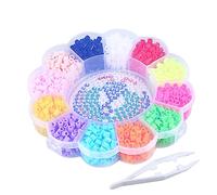 VICASKY 1200pcs Color Fuse Beads Craft Kit for Boy Girl Fun and Creative Bead for Jewelry Making Art Projects and Crafting Activities for Boys and Girls