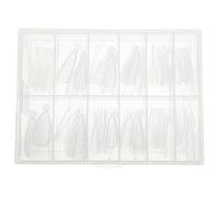 VICASKY 120pcs Abs Nail Forms for Gel and Acrylic Extensions with Measurement Scale, Manicure Supplies for Nail Salon at Home Use