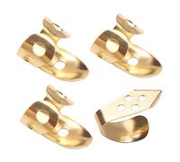 VICASKY 12pcs Adjustable Guitar Finger Picks Hollowed Thumb Plectrum for Acoustic Guitar Banjo Ukulele and Mandolin Protects Fingers from Injury and Wear Finish