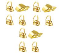 VICASKY 12pcs Adjustable Thumb Pick for Guitar Banjo Plectrum Hollow Design Personalised Finger Pick Comfortable for Middle Finger and Thumb Fingering