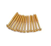VICASKY 12pcs Bass Pickup Mounting Screws Gold Kit for Pb Jb Pickups Guitar Accessories