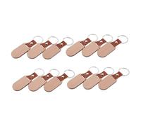 VICASKY 12pcs Blank Wooden Dog Tags for DIY Engraving Unfinished Pet Id Tags with Smooth Edges Natural Sturdy Wood Material for Dogs and Cats Collar Decoration and Personalised Craft