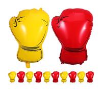 VICASKY 12pcs Boxing Gloves Balloons Inflatable Punch Balloons for Wrestling Theme Party Decorations Sports Birthday Night Celebrations Party Favors