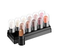 VICASKY 12pcs Cream Eyeshadow Stick Set with Highlighter Pencil, Pearl Shimmer Makeup Sticks for Eye Contour and Lying Silkworm Effect, Soft Color Tone for Daily and Party Eye Makeup