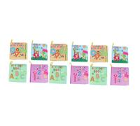 VICASKY 12pcs Cute Touch and Feel Crinkle Books Soft Sensory Toys for Months Old Boys Girls Educational Learning Toys
