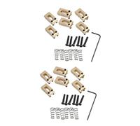 VICASKY 12pcs Electric Guitar Tremolo Bridge Saddles Locked String for Guitar Bridge Saddle Tremolo