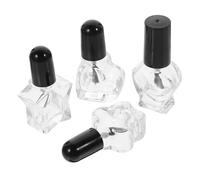 VICASKY 12pcs Empty Glass Nail Polish Bottles Brush for Nail Gels Art Supply Manicure Tools for DIY Cosmetics
