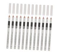 VICASKY 12pcs Eyeliner Pencils Makeup Pens White Wooden Handle for Eye Brighten Pencils Makeup Eyeliner Applicators for Eye Cosmetics