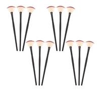 VICASKY 12pcs Fan Shaped Facial Mask Applicator Brushes for Even Skincare Application Bristles for Serums and More for Women and