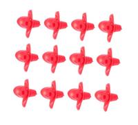 VICASKY 12Pcs Flower Shaped Hummingbird Feeders Plastic Feeding Ports Outdoor Bird Feeding Tools for Small Birds Garden Backyard