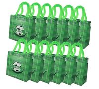 VICASKY 12pcs Football Party Bags Non Woven Tote for Birthday Sports Events Holiday Celebrations Packing Bags for Sweets and Treats