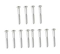 VICASKY 12pcs Guitar Neck Plate Screws Metal Reinforcement Screws for Guitar Neck Replacement Easy Installation