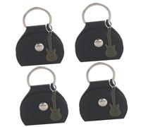 VICASKY 12pcs Guitar Pick Carrying Case Keychain Holder Lightweight Pu Organizer Bag for Guitar Picks Practical Storage for Musicians Boys and Girls Music