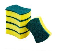 VICASKY 12pcs High-Density Kitchen Sponge Cleaners with Double-Sided Scouring Pads Powerful Water Absorption and Porous Fiber Structure for Household Cleaning Dishwashing Bathroom Use
