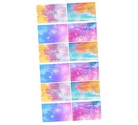 VICASKY 12pcs Kalimba Scale Stickers for Beginners Easy to Install Thumb Piano Decal Teaching Accessory Labels for Music Learning