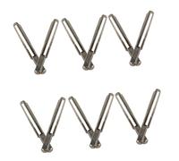 VICASKY 12pcs Lyre Harp Tuning Pegs, Metal Silver String Pins, Easy Installation and Secure Fixation, Replacement Accessory for Lyre Harp Instrument
