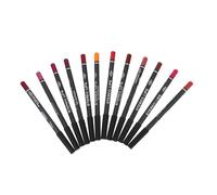 VICASKY 12Pcs Matte Lip Liner Pencil Smooth and Richly Pigmented Makeup Accessory for Precise Lip Contouring Cosmetic Supplies for Women