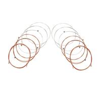 VICASKY 12pcs Metal Guitar String for Folk Guitar for Home Practice and Live Performances