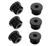 VICASKY 12pcs Mic Stand Adapter Female to Male Screw Conversion for Microphone Boom Arm Practical Black Adapter for Studio Recording Setup