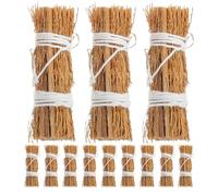 VICASKY 12pcs Mini Hay Bales for Crafts 6.5cm Miniature Straw Hay Stacks for Dollhouses Farm Scenes Autumn Harvest Garden Accessories